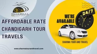 "Chandigarh Getaways Made Affordable: Sharma Tour and Travel's Deals"