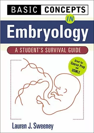 Read ebook [PDF]  Basic Concepts in Embryology: A Student's Survival Guide