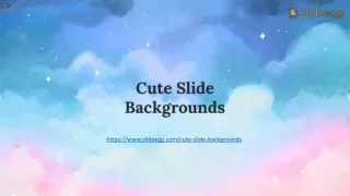 Elevate Your Presentation with SlideEgg's Cute Backgrounds for PPT