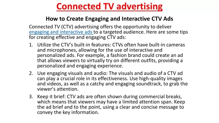 PPT - Connected TV Advertising PowerPoint Presentation, Free Download ...