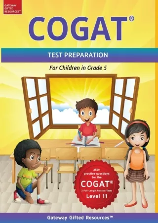 Read PDF  COGAT Test Prep Grade 5 Level 11: Gifted and Talented Test Preparation Book -