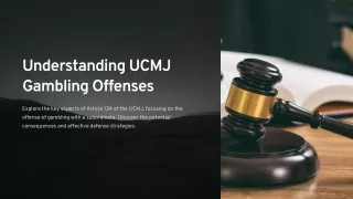 UCMJ Gambling Offenses: Article 134 - Gambling with Subordinate