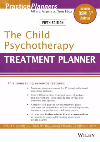 Read PDF  2019 The Child Psychotherapy Treatment Planner: Includes DSM-5 Updates
