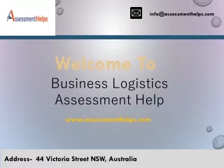 Business Logistics Assessment Help