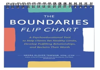 PDF DOWNLOAD The Boundaries Flip Chart: A Psychoeducational Tool to Help Clients