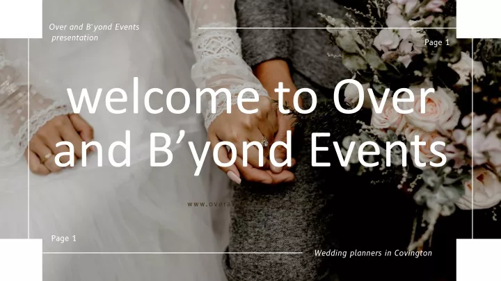 over and b yond events presentation