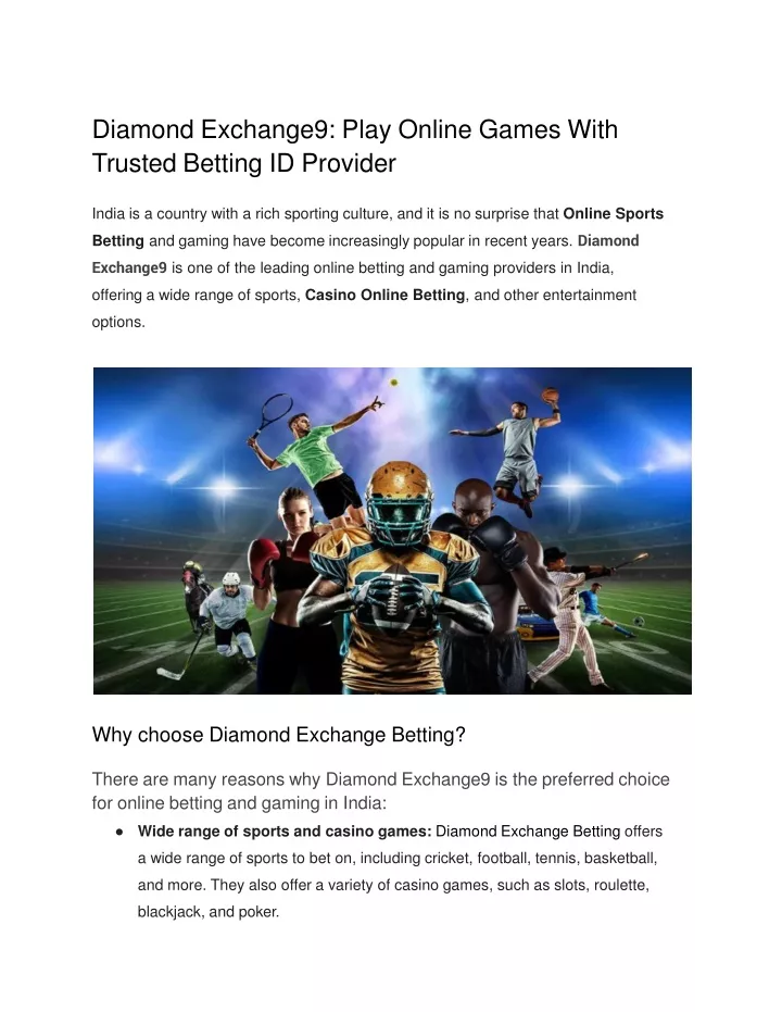 diamond exchange9 play online games with trusted