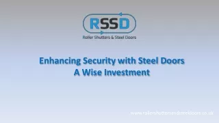 Enhancing Security with Steel Doors A Wise Investment