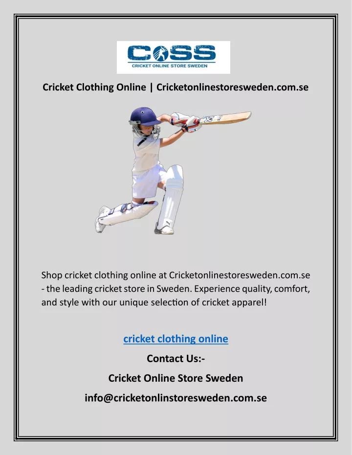cricket clothing online cricketonlinestoresweden