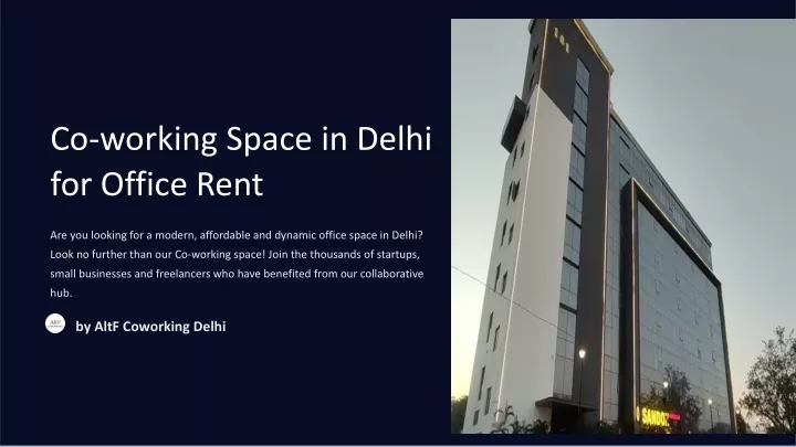 co working space in delhi for office rent