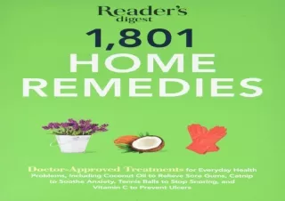 EBOOK READ 1801 Home Remedies: Doctor-Approved Treatments for Everyday Health Pr