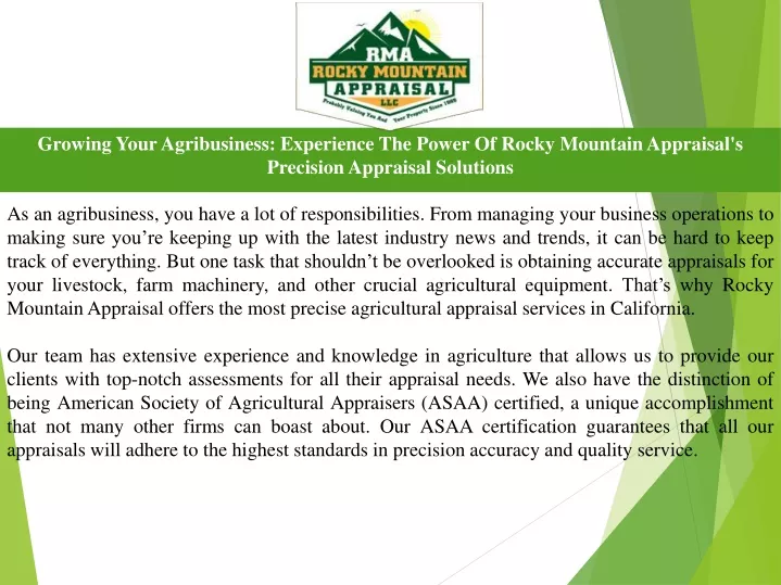 growing your agribusiness experience the power