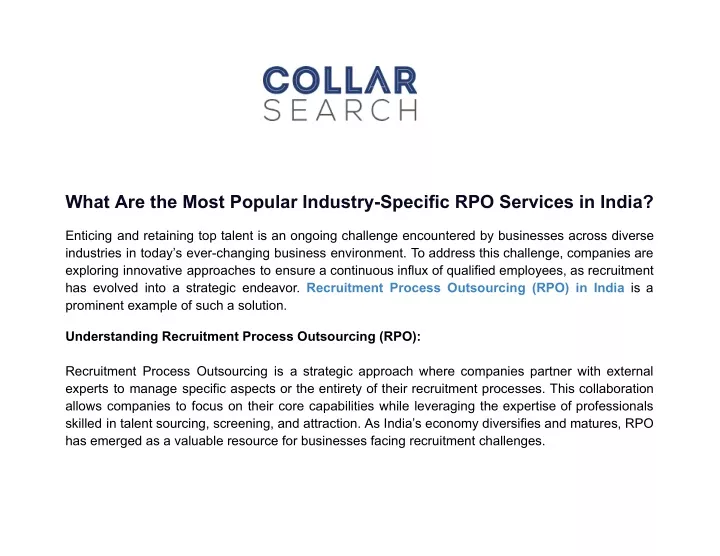 what are the most popular industry specific