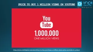 How to choose the best Price to Buy 1 million views on YouTube