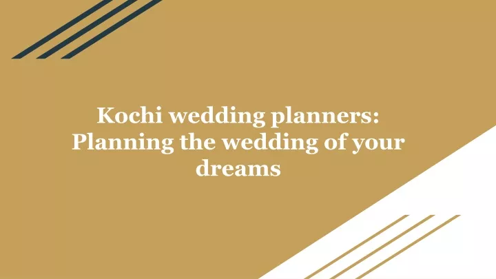 kochi wedding planners planning the wedding of your dreams