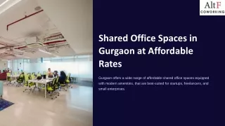 Best Shared Office Space in Gurgaon at Affordable Rates