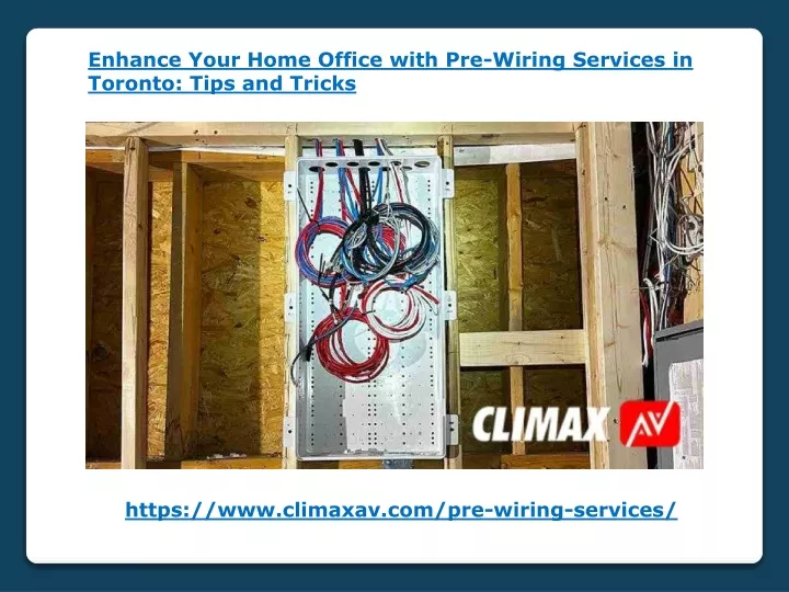 enhance your home office with pre wiring services