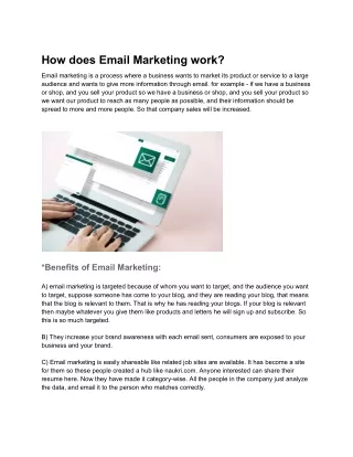 How does Email Marketing work