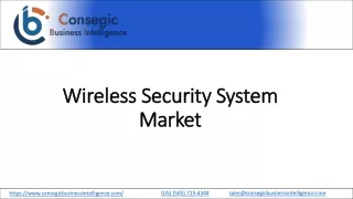 wireless security system market