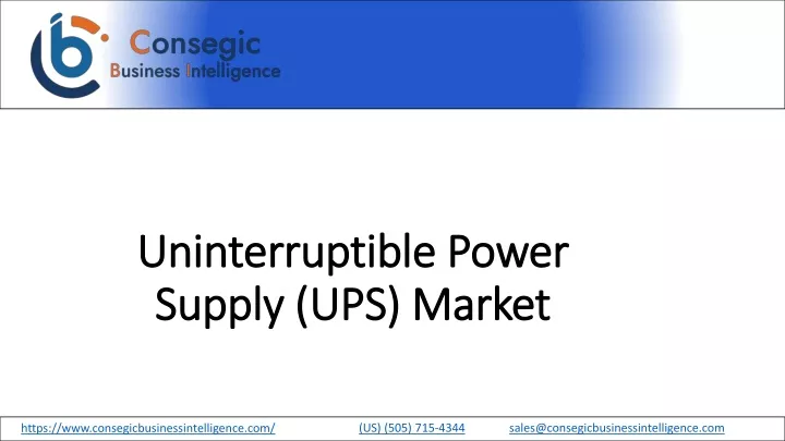 uninterruptible power supply ups market