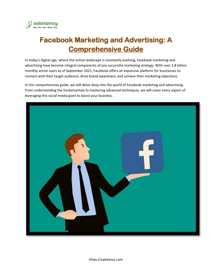 facebook marketing and advertising a facebook