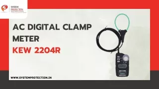 AC Digital Clamp Meter KEW 2204R Overview | System Protection