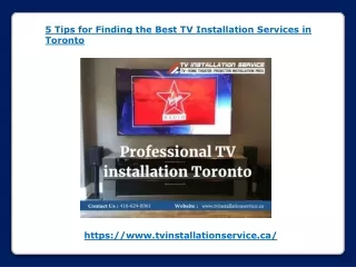 5 Tips for Finding the Best TV Installation Services in Toronto