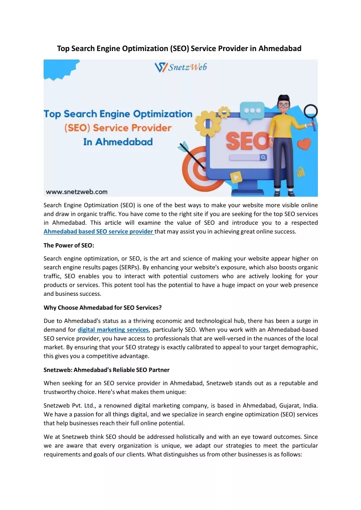 top search engine optimization seo service