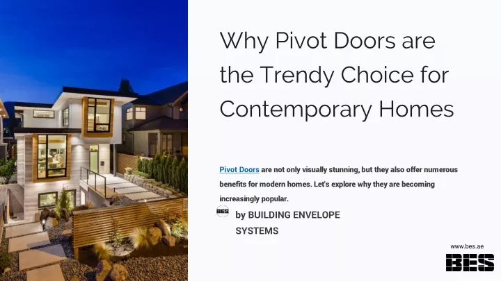 why pivot doors are the trendy choice