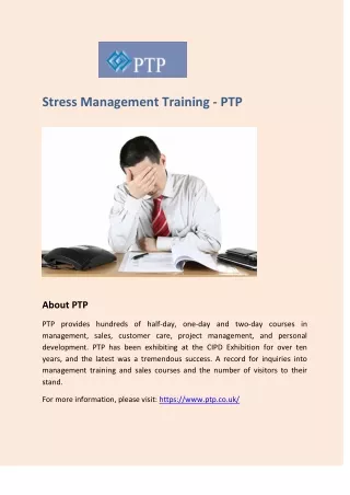Stress Management Training - PTP