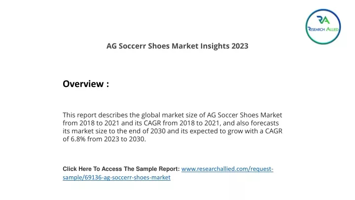 ag soccerr shoes market insights 2023