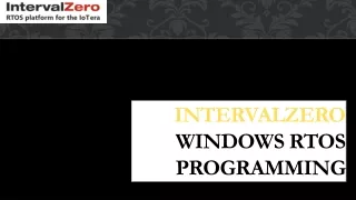 Windows RTOS Programming