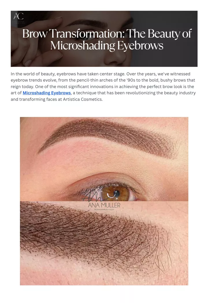 brow transformation the beauty of microshading