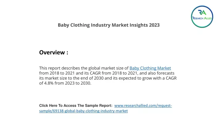 baby clothing industry market insights 2023