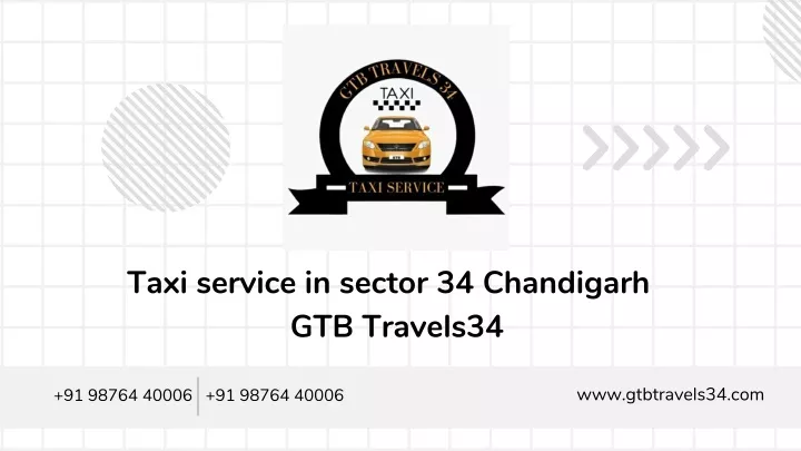 taxi service in sector 34 chandigarh gtb travels34