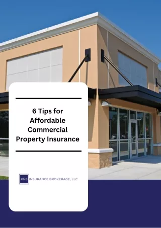 Get Affordable Commercial Property Insurance with RMS Insurance Brokerage