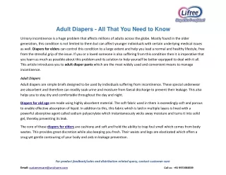 adult diapers all that you need to know