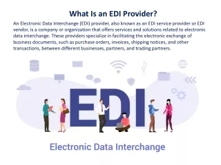What Is an EDI Provider?