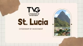 St. Lucia Citizenship Services by TVG Citizenship