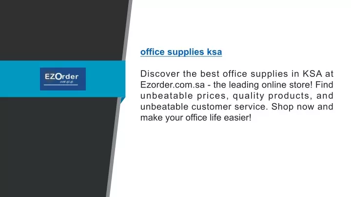 office supplies ksa