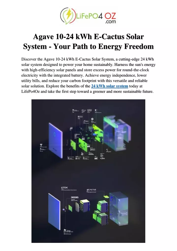 agave 10 24 kwh e cactus solar system your path