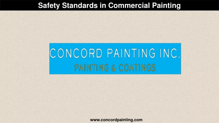 safety standards in commercial painting