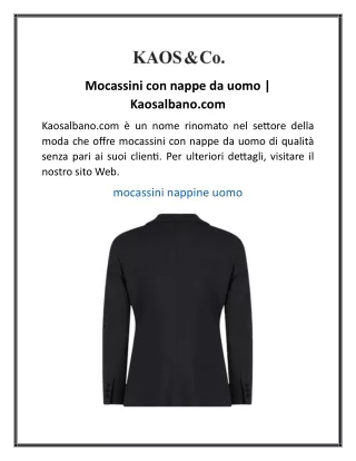mocassini con nappe da uomo kaosalbano com