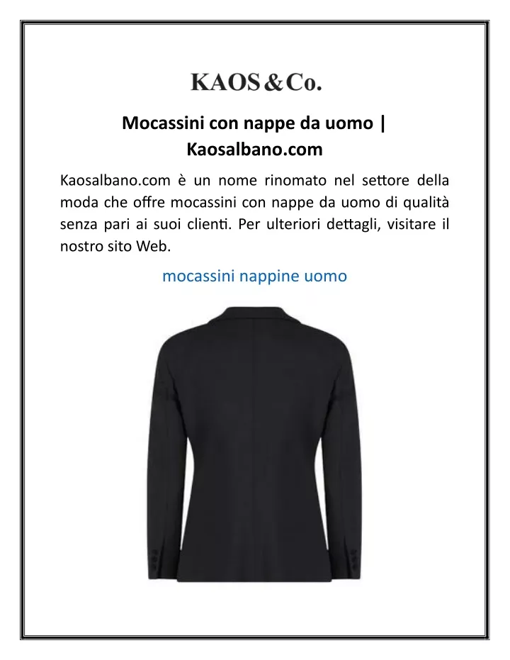 mocassini con nappe da uomo kaosalbano com