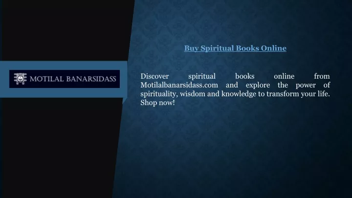 buy spiritual books online