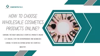 HOW TO CHOOSE WHOLESALE COSMETICS PRODUCTS ONLINE