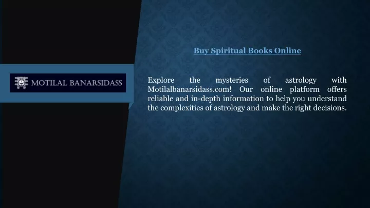buy spiritual books online