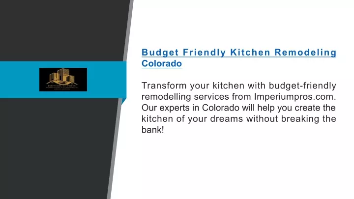 budget friendly kitchen remodeling colorado