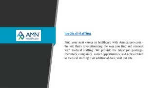 Medical Staffing | Amncareers.com