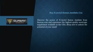 Buy N-acetyl Semax Amidate Usa Suaway.com
